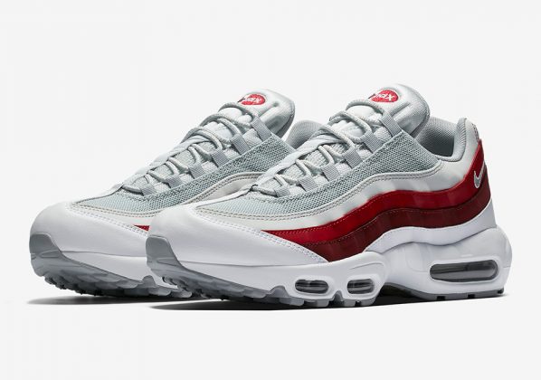 air max 95 grey team red