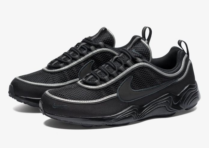 all black nike spiridon