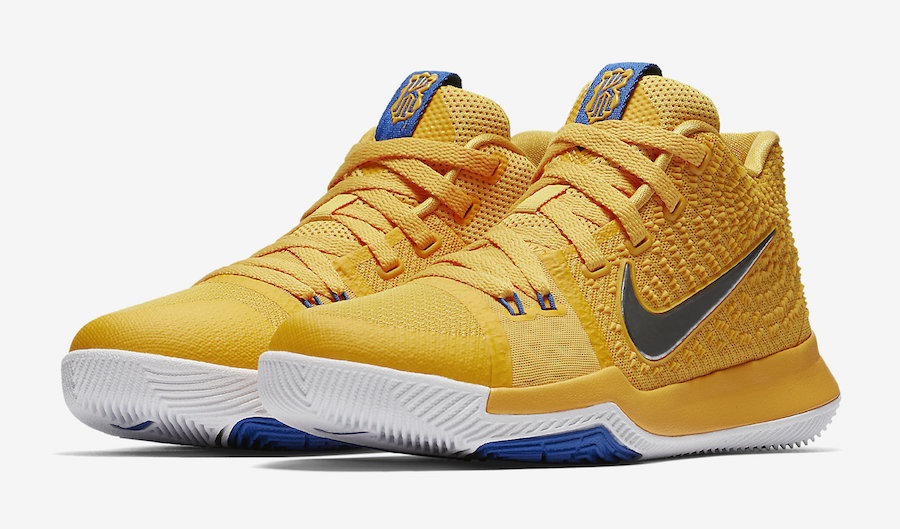kyrie 4 yellow and blue