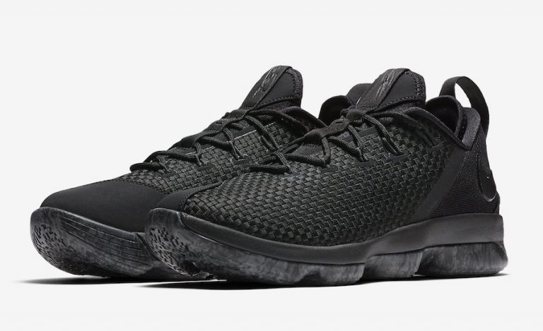 lebron triple black shoes