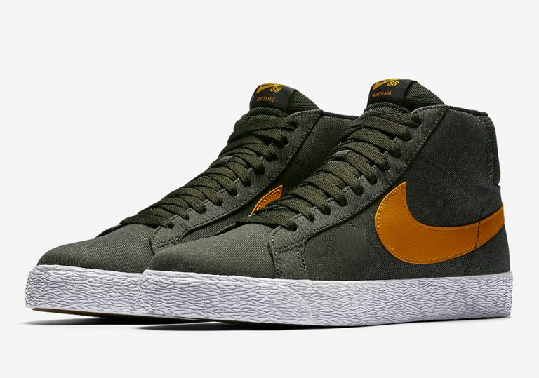 nike mid blazer orange