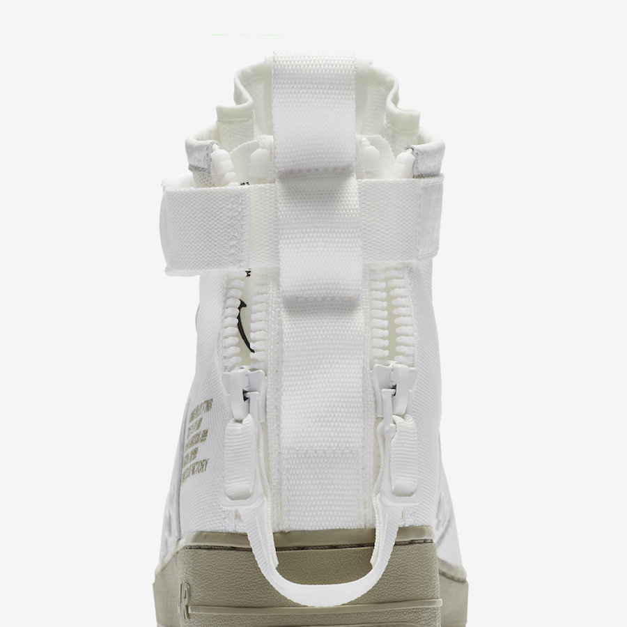 Nike SF-AF1 Mid Color: Ivory/Ivory-Neutral Olive Style Code: 917753-101 Release Date: June 2017 Price: $170