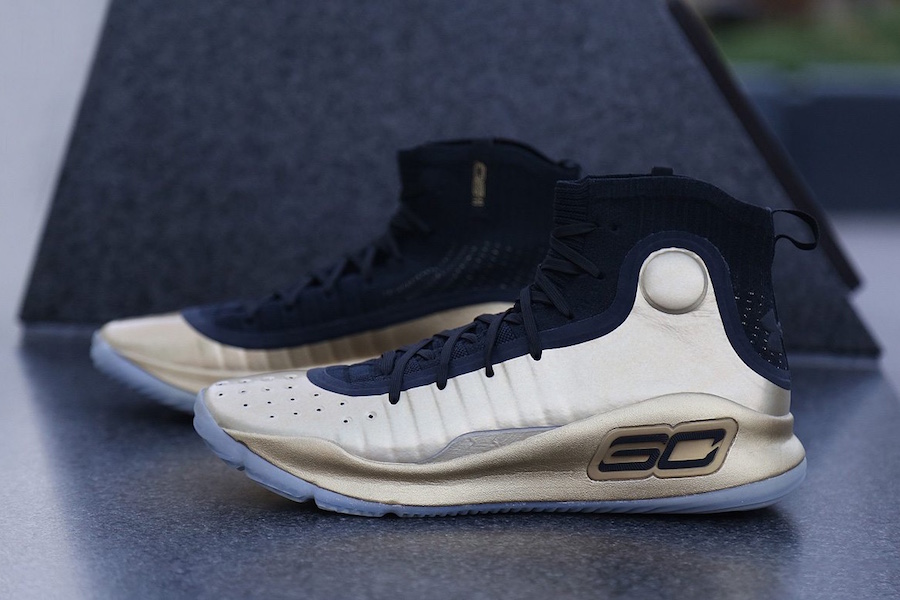 curry 4s black and gold