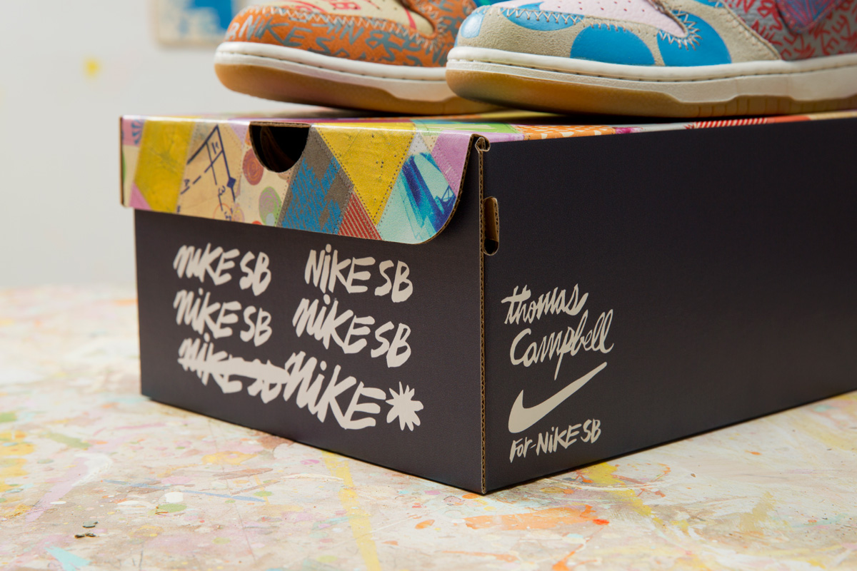 Thomas Campbell x Nike SB Dunk High What The Box