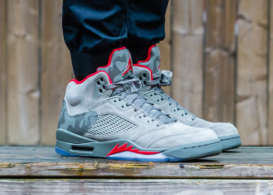 jordan 5 reflective camo