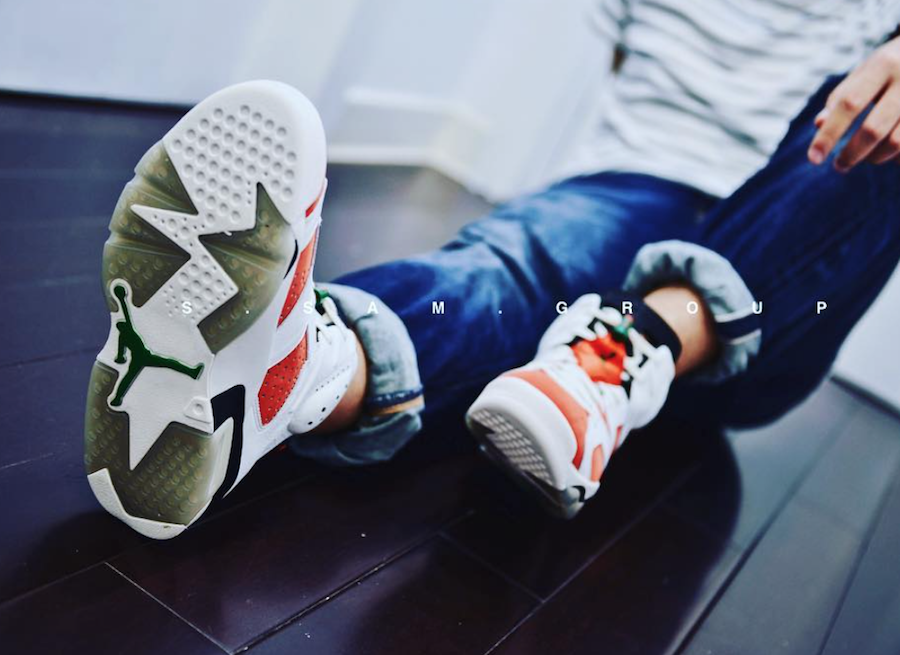 Air Jordan 6 Gatorade On Feet