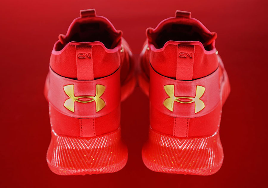 Cam Newton Under Armour C1N Trainer Red Gold