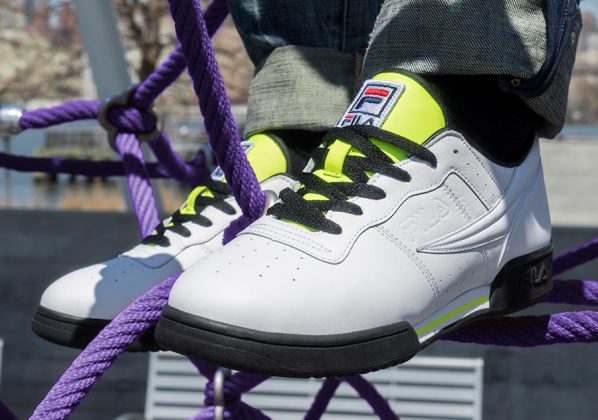 painted fila shoes