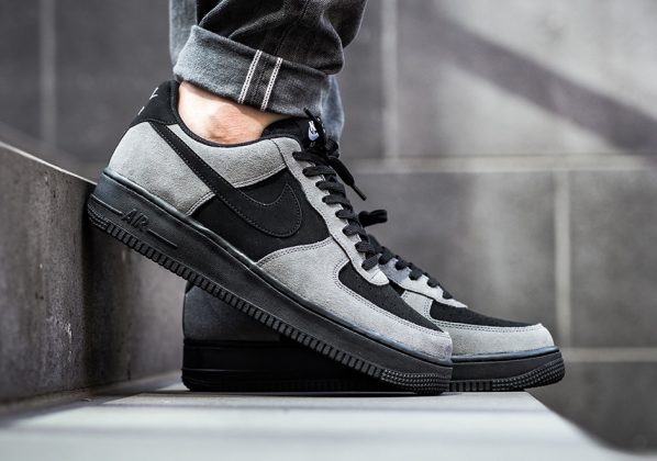 grey leather air force 1