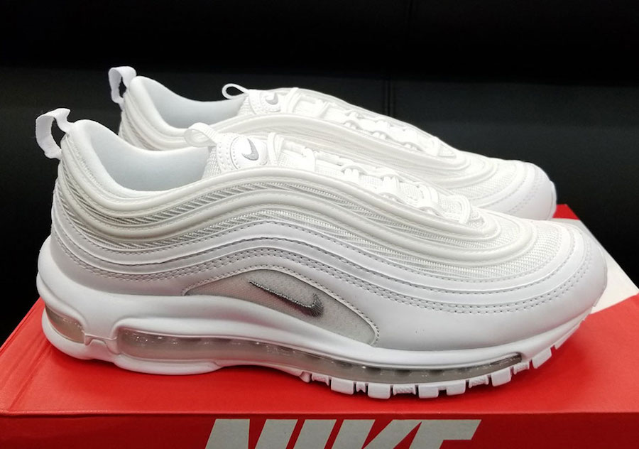 I'm happy Dictate Rectangle Nike Air Max 97 Triple White Release Date - Sneaker Bar Detroit