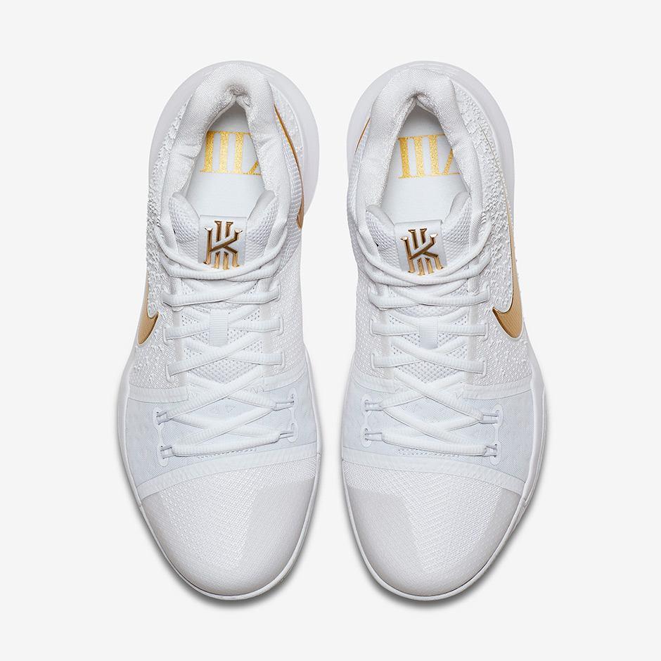 kyrie 3 white gold