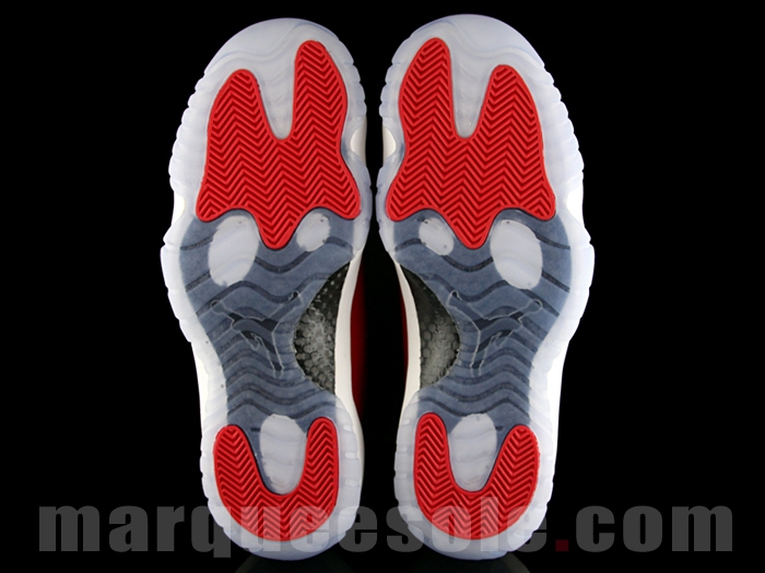 Red Jordan 11 Outsole