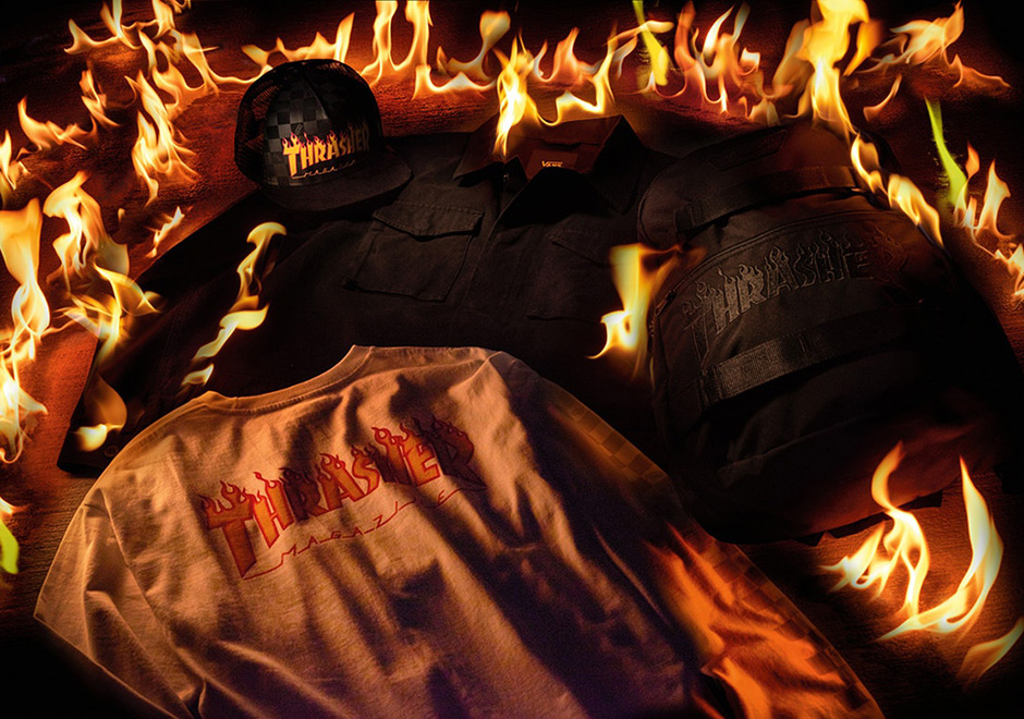 Thrasher x Vans Flames Logo Collection