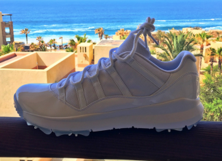 White Air Jordan 11 Low Golf Shoes