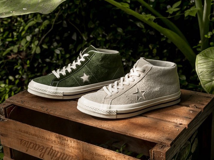 Converse One Star Mid Shadow Green Egret - Sneaker Bar Detroit