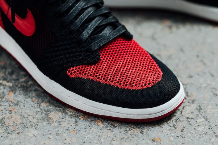 flyknit jordan 1 on feet