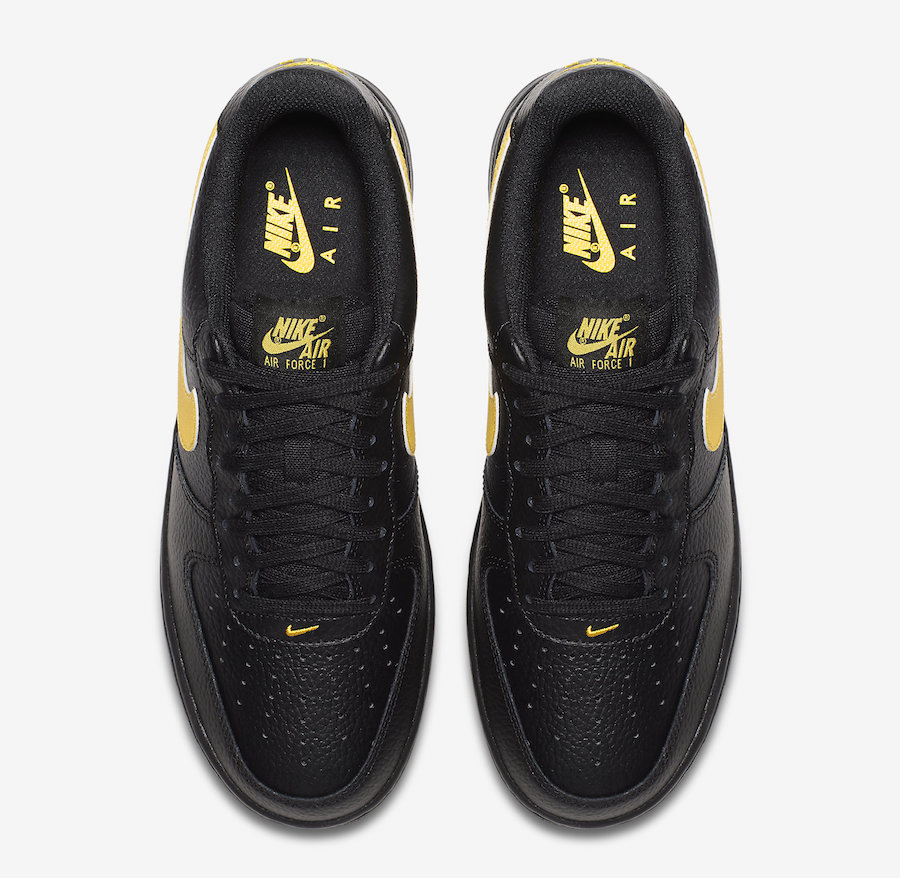 Nike Air Force 1 07 LV8 Low Black Amarillo AA4083-002 - Sneaker Bar Detroit