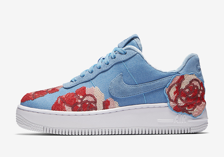 Nike Air Force 1 Low Floral Sequin 898421-402