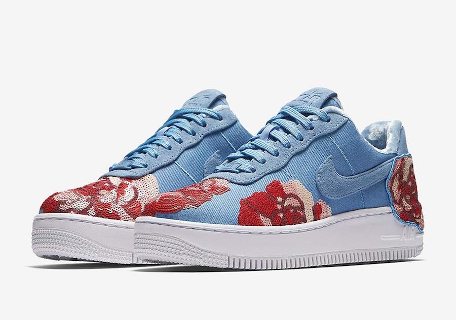 Nike Air Force 1 Low Floral Sequin 898421-402