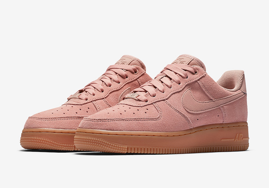 pink velour nike air force