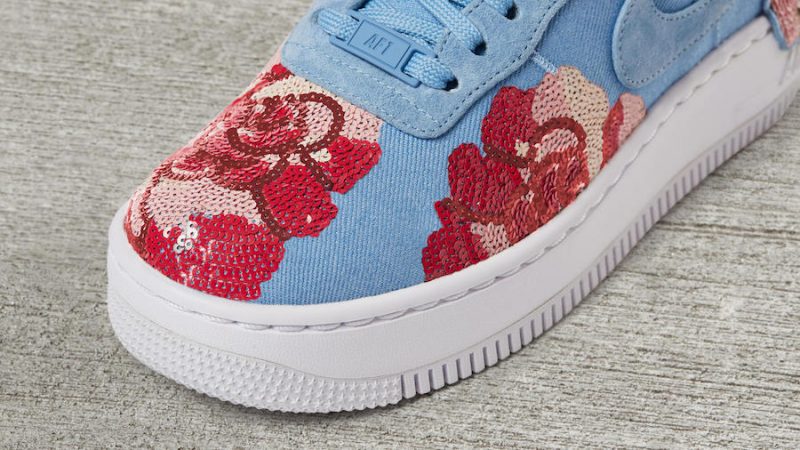 air force 1 low floral rose