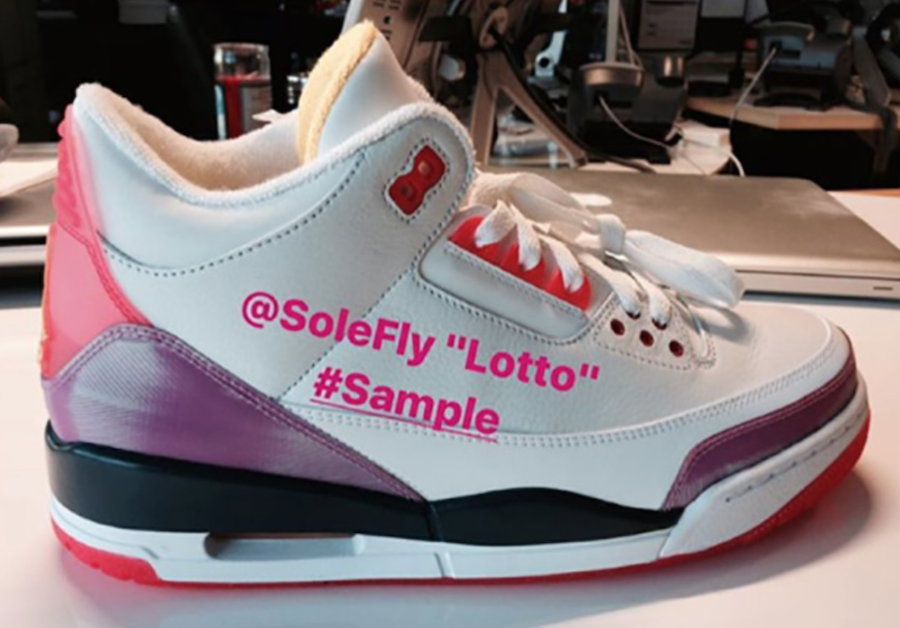 SoleFly Air Jordan 3 Lotto Golf Shoes Samples