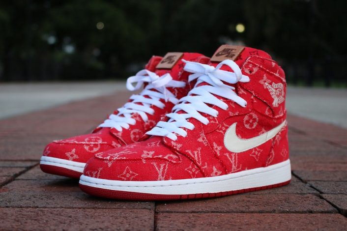 louis vuitton jordan 1 custom