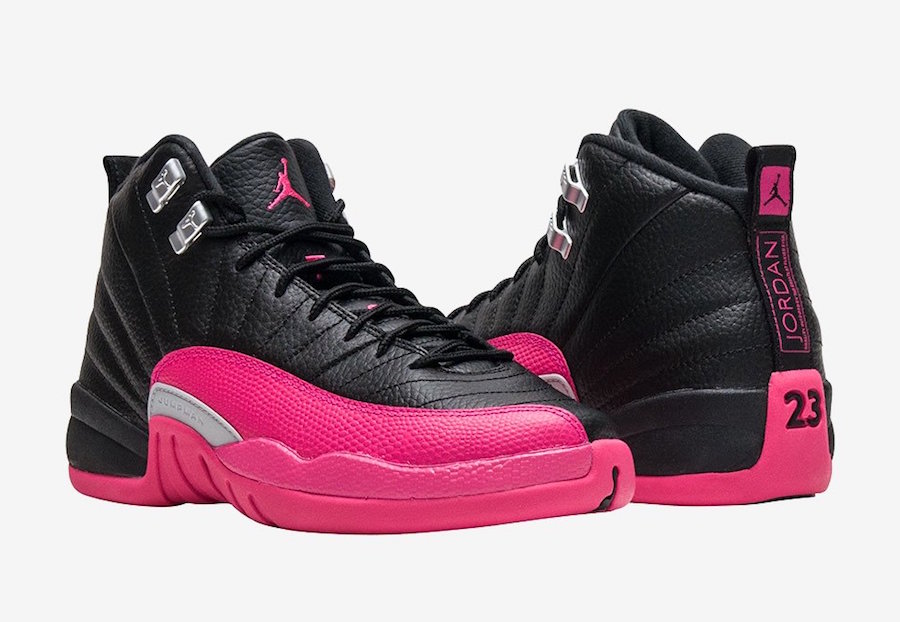 Air Jordan 12 Black Deadly Pink 510815-026