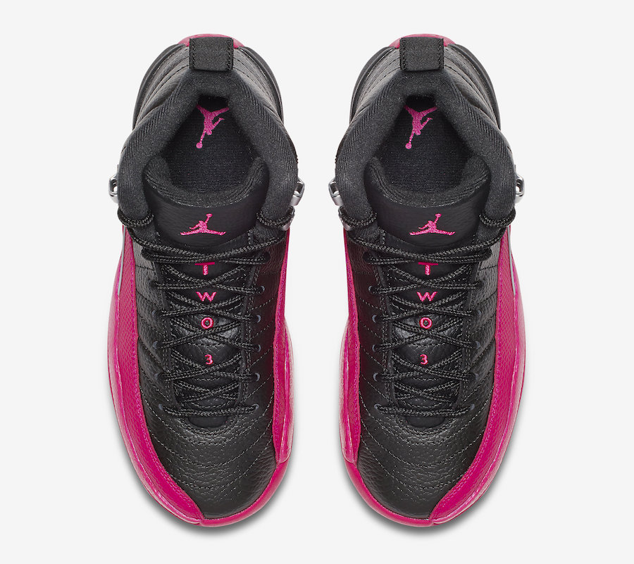 Air Jordan 12 XII Girls Black Pink 510815-026