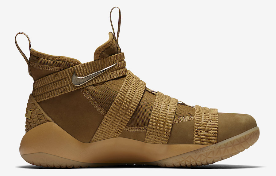 LeBron Soldier 11 Wheat Gold 897647-700