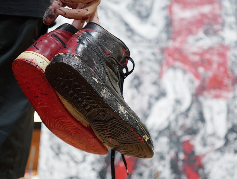 Air Jordan 1 Banned Paintbrush Michael Jordan Sneaker Bar Detroit