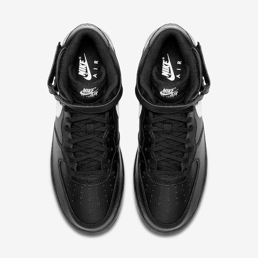 Nike Air Force 1 Mid Black Leather Pack - Sneaker Bar Detroit