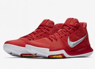 Nike Kyrie 3 University Red Suede 852395-601