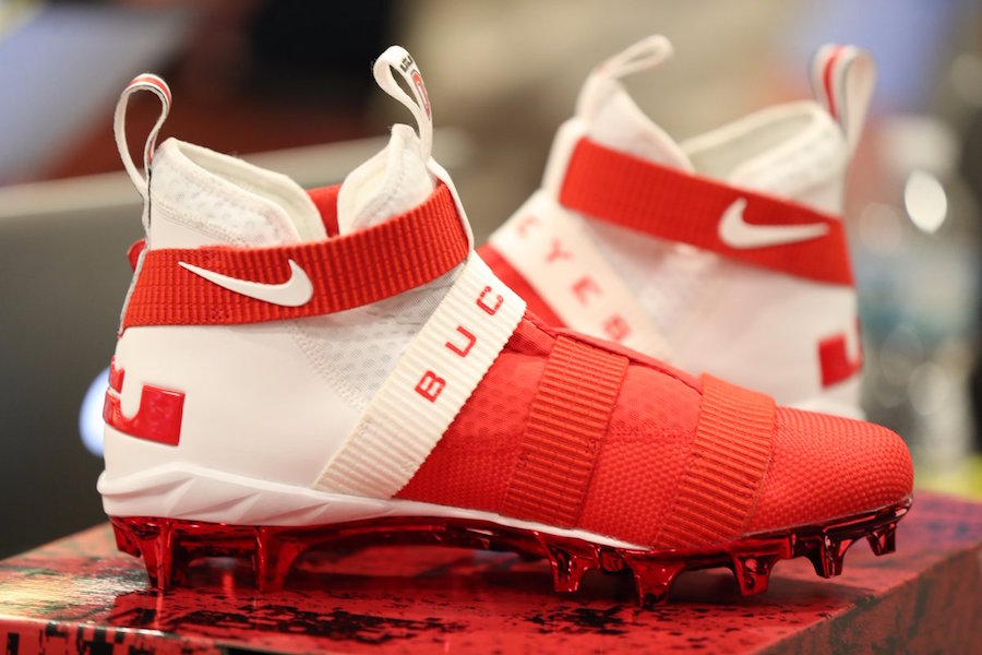 Ohio State Nike LeBron Soldier 11 Cleats
