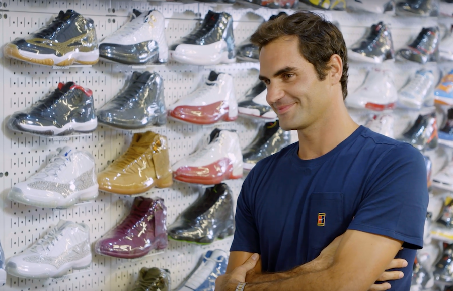 Roger Federer Sneaker Shopping