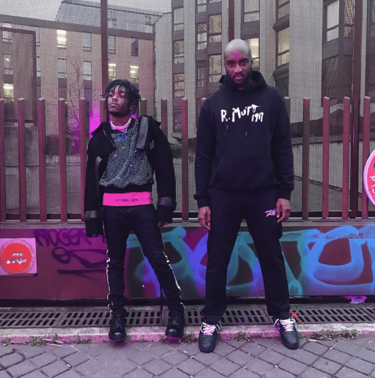 virgil abloh wearing yeezys