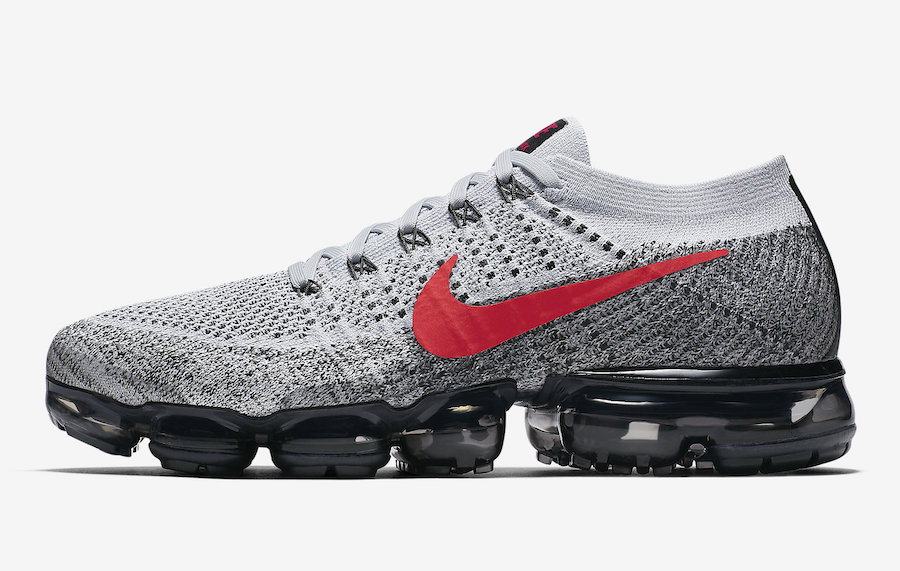 vapormax grey and red