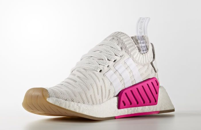 adidas NMD R2 Primeknit White Pink BY9954