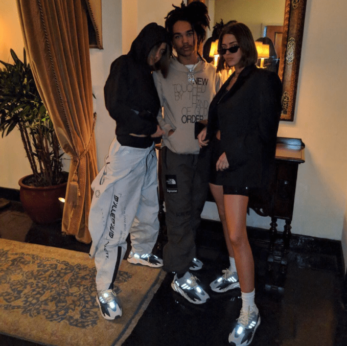 celebrities wearing yeezy wave runner