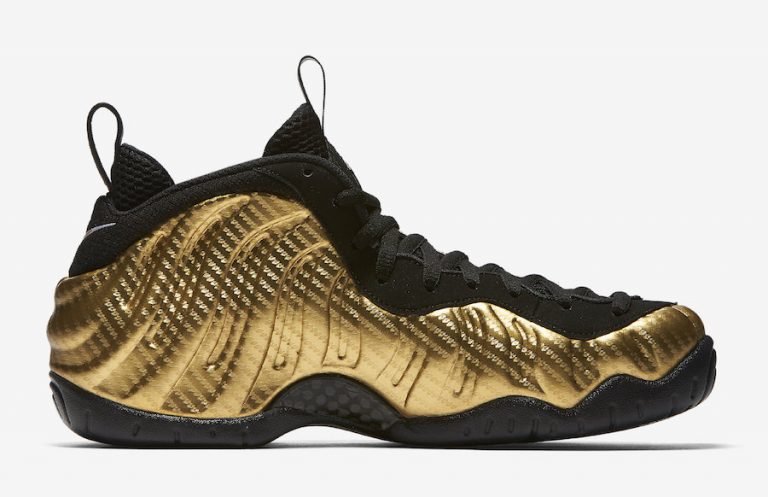 mens gold foamposite