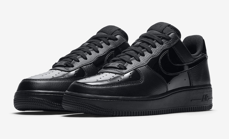 nike air force 1 black patent leather