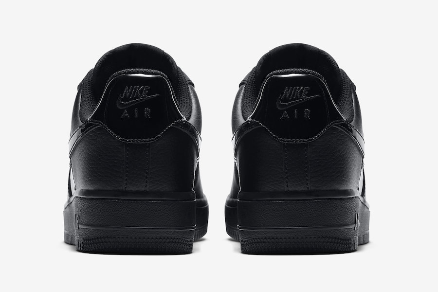 patent leather black air force ones