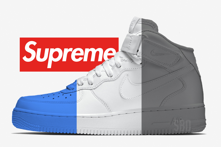 Supreme Nike Air Force 1 Mid Release 
