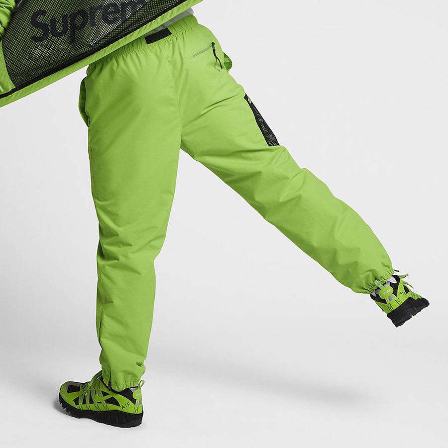supreme nike track pants green
