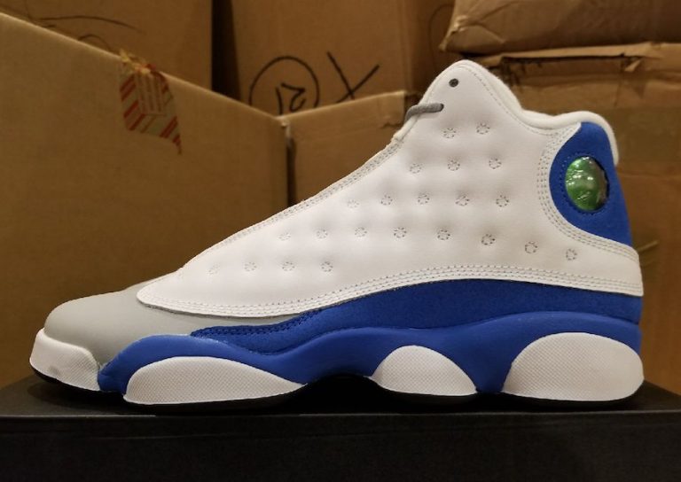 2019 Air Jordan 13 Retro Flint French Blue/University Blue-Flint Grey
