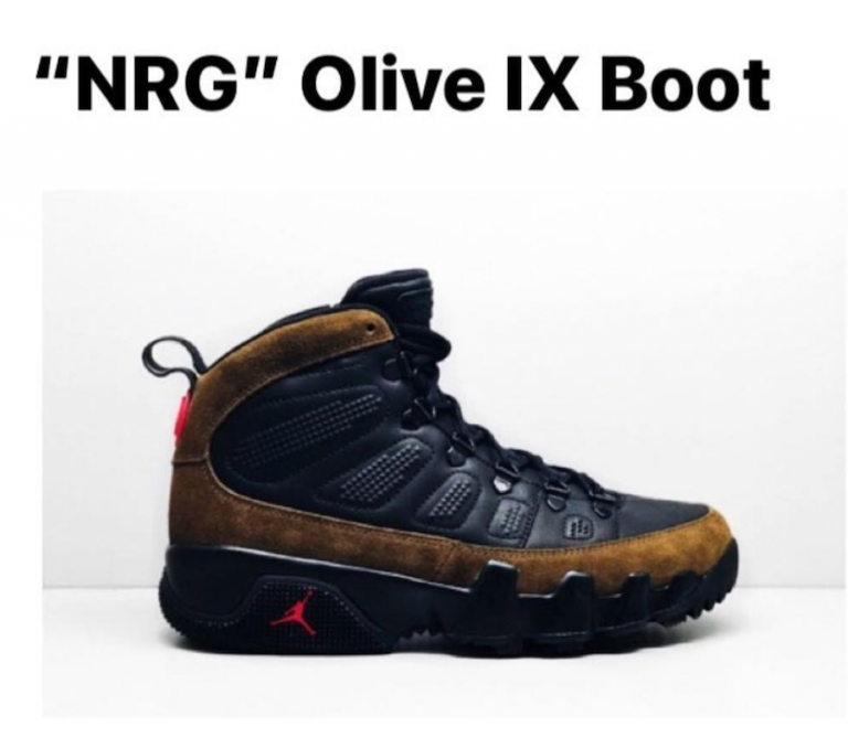 jordan 9 olive boot
