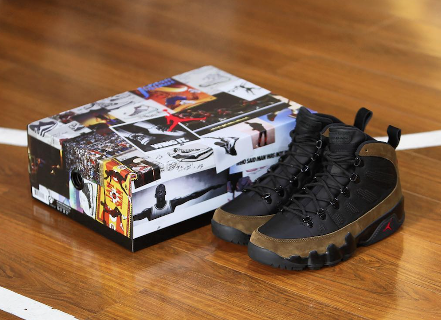 Air Jordan 9 Boot Olive Box Packaging