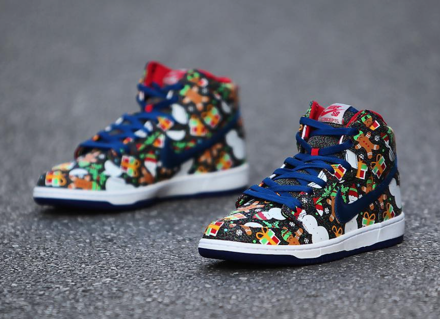 Concepts Nike SB Dunk High Ugly Sweater