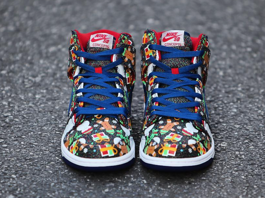 Concepts Nike SB Dunk High Ugly Sweater