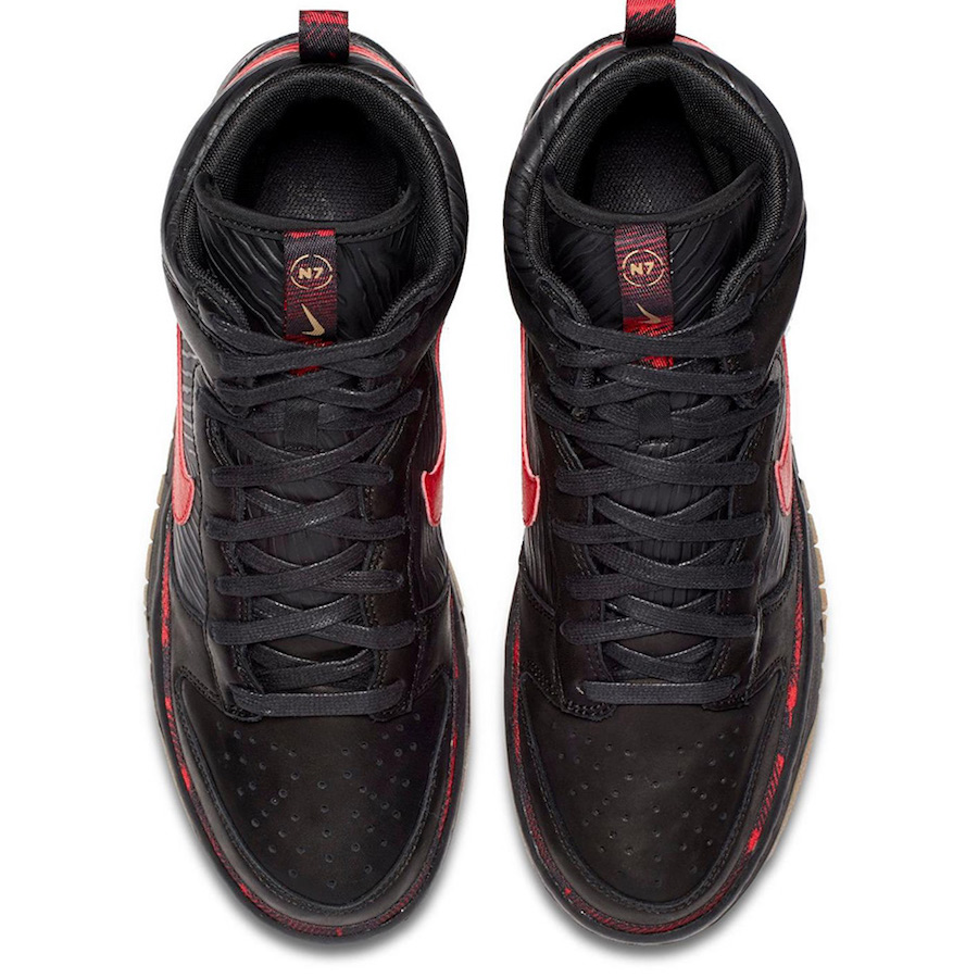 Nike Dunk High N7 Black Red